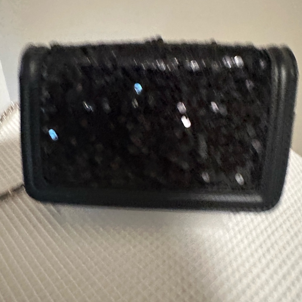 Elegant Black Sequin Clutch /Crossbody NWT